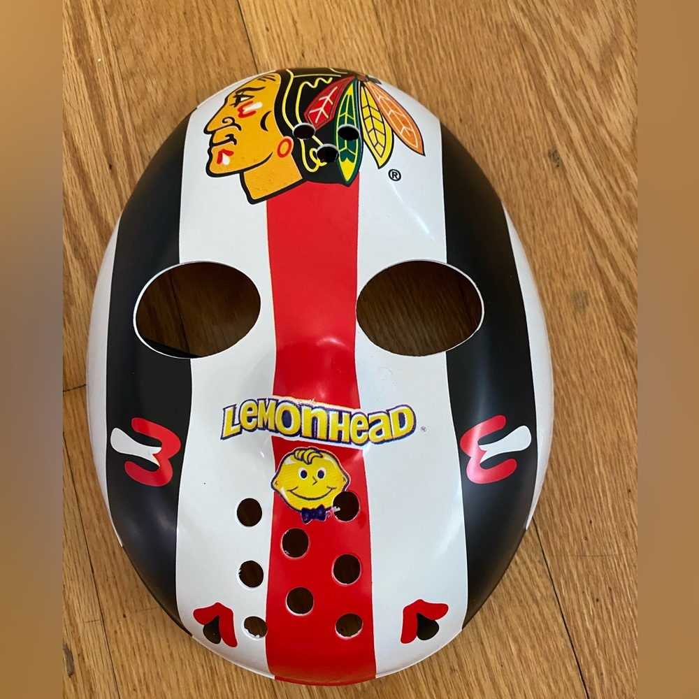 Nhl Chicago Blackhawks mask lemonhead